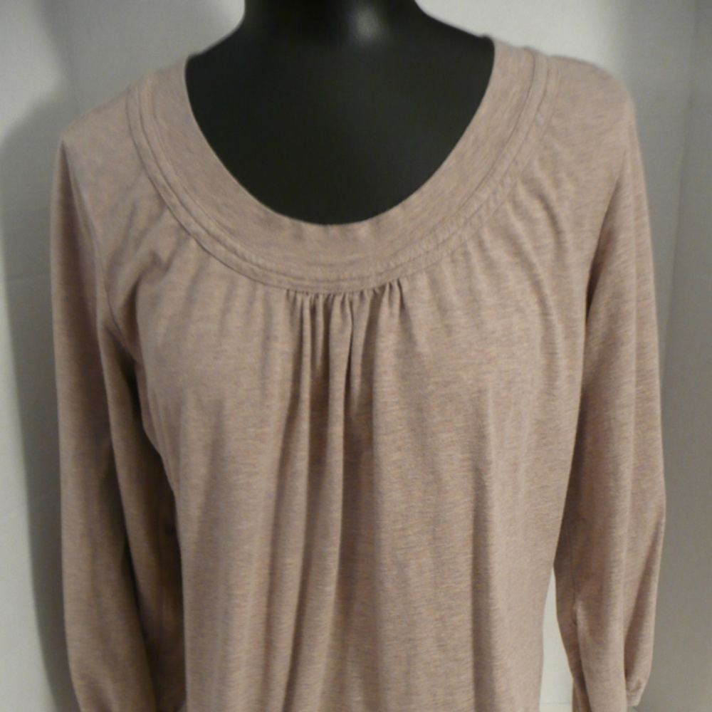 Eddie Bauer Beige Pima Cotton Tee